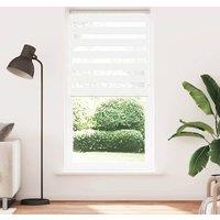Berkfield Home Zebra Blind White 100x230 cm Fabric Width 95.9 cm Polyester