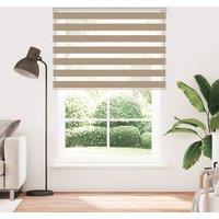 Berkfield Home Zebra Blind Sand Brown 160x230 cm Fabric Width 155.9 cm Polyester