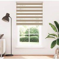 Berkfield Home Zebra Blind Sand Brown 130x230 cm Fabric Width 125.9 cm Polyester