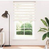 Berkfield Home Zebra Blind Marble Beige 130x200 cm Fabric Width 125.9 cm Polyester