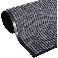 Berkfield Home Grey PVC Door Mat 90 x 60 cm