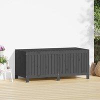 Berkfield Home Garden Storage Box Grey 147x68x64 cm Solid Wood Pine | Size: 147 x 68 x 64 cm