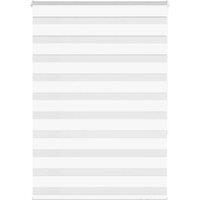 Berkfield Home Zebra Blind White 110x150 cm Fabric Width 105.9 cm Polyester