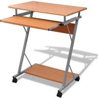 Berkfield Home Compact Computer Desk with Pull-out Keyboard Tray Brown
