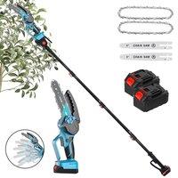 Havendro Pole Chainsaw Cordless Pruner 2 Batteries & Charger in Blue