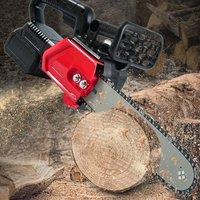 Havendro 16 inch Electric Handheld Chainsaw, Wood Cutter + 2Batteries + Charger in Red