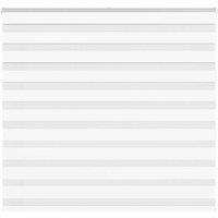 Berkfield Home Zebra Blind White 155x100 cm Fabric Width 150.9 cm Polyester