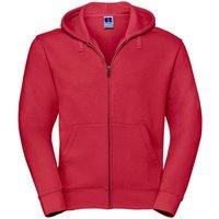Russell Men's Authentic Full Zip Hoodie in Red | Size: XL