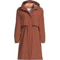 Lands' End Women's Squall Waterproof Packable Long Raincoat in Tan | Size: 20