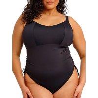 Elomi Women's Plain Sailing Non Wired Swimsuit in Black | Size: 40H/HH