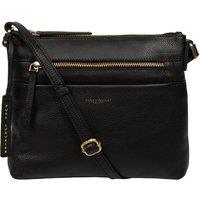 Pure Luxuries London Women's 'Whimzy' Leather Cross Body Bag in Black