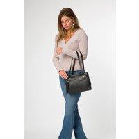 Pure Luxuries London Women's 'Noko' Leather Handbag in Black