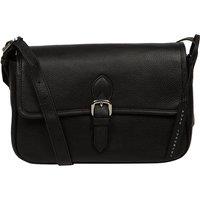 Pure Luxuries London Women's 'Francesca' Leather Cross Body Bag in Black