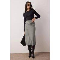 WOVCOR Women's Wrap Front Midi Woven Skirt with Tie Detail | Size: 8