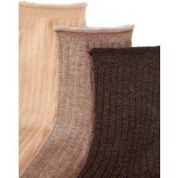 WOVCOR Women's Three Pack Cotton Ankle Socks