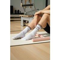 WOVCOR Women's Printed Non Slip Cotton Knit Yoga Socks