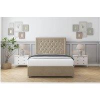 Comfort Beds Rio Coniston Divan Base No Drawers - 54 Headboard in Cream | Size: Small Double