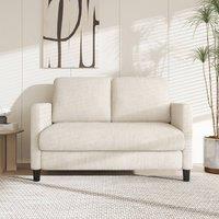 Dprodo 129CM Small Sofa Couch, Soft Corduroy LoveSeat in Beige | Size: 1 Pack