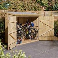 Rowlinsons Heritage Wallstore/Bike Store - L82.5 x W182.5 x H164 cm in Brown