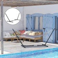 OUTSUNNY 3.8m Hammock Stand Adjustable Universal Fit Garden Camping Picnic in Black