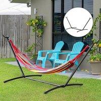 OUTSUNNY 2.86m Metal Hammock Stand Frame Replacement Garden Outdoor Patio in Black