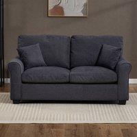 Artemis Home Lewiston Fabric Pull Out Sofabed in Charcoal | Size: 3 Seater