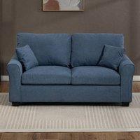 Artemis Home Lewiston Fabric Pull Out Sofabed in Light Blue | Size: 3 Seater