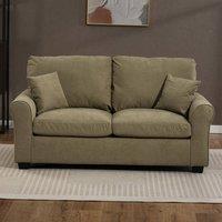 Artemis Home Lewiston Fabric Pull Out Sofabed in Pale Green | Size: 3 Seater