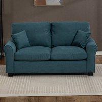 Artemis Home Lewiston Fabric Pull Out Sofabed in Teal | Size: 3 Seater