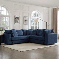 Home Detail Hayley Corner Sofa in Dark Blue | Size: Large