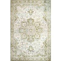 Kukoon Green Beige Traditional Floral Oriental Style Fireside Living Room Rug | Size: 190 cm x 280 cm