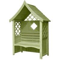 Shires Rose Arbour Garden Arch Seat Approx 4 x 2 Feet in Brown