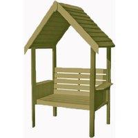 Shires Blossom Arbour Garden Arch Seat Approx 4 x 2 Feet in Brown