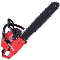 Havendro Heavy Duty Petrol Chainsaw 20 Bar 50 cm Cut in Red
