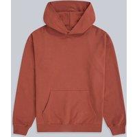 Animal Men's 'Icon' Logo Print Kangaroo Pocket Cotton Snug Fit Drop Shoulder Hoody in Terracotta | Size: 2XL