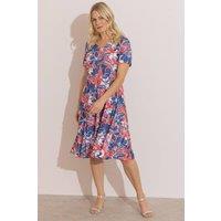 Anna Rose Women's Garden Print Textured Dress | Size: 16