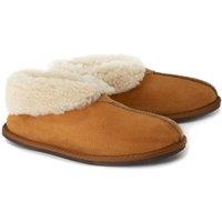 Celtic & Co Men's British Shearling Bootee Slippers in Light Tan | Size: 12