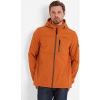 TOG24 Men's 'Truro' Softshell Hooded Jacket in Orange | Size: 2XL