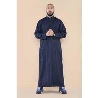 Thobez Men's Muslim Nehru Collar Eid Thobe in Navy | Size: 54R