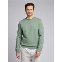 U.S. POLO ASSN. Men's Double Horsemen Sweatshirt in Emerald | Size: Medium