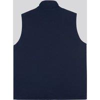 U.S. POLO ASSN. Men's Reversible Clean Front Jersey Lined Gilet in Dark Navy | Size: XL