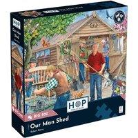 The House Of Puzzles Our Man Shed BIG 500 Piece Jigsaw Puzzle