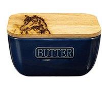 Selbrae House Blue Butter Dish - Horse Portrait in Dark Blue | Size: 140 cm x 90 cm