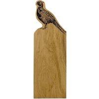 Selbrae House Framed Oak Serving Board - Medium - Pheasant in Light Brown