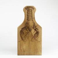 Selbrae House Framed Oak Serving Board - Small - Lobster in Light Brown