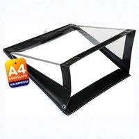 volila Waterproof A4 Clipboard - Landscape Black w/ Cover, Protects Documents