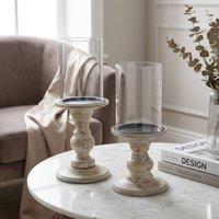 Garden Greatness Maison Pillar Candle Holder Pair | Size: 2 Pack