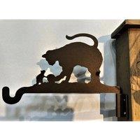Espira Cat & Mouse Projection Hanging Bracket - L26 cm - Black