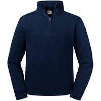 Russell Men's Authentic Quarter Zip Sweatshirt in Navy | Size: Small