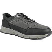 Pavers Men's Wide Fit Rugged Lace Up Trainers in Grey | Size: 8